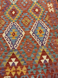 Handvävd Ull kelimmatta - 181 x 121 cm