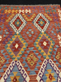 Handvävd Ull kelimmatta - 181 x 121 cm