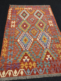 Handvävd Ull kelimmatta - 181 x 121 cm