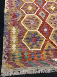 Handvävd Ull kelimmatta - 177 x 126 cm