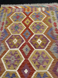 Handvävd Ull kelimmatta - 177 x 126 cm