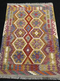 Handvävd Ull kelimmatta - 177 x 126 cm