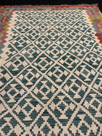 Handvävd Ull kelimmatta - 200 x 146 cm