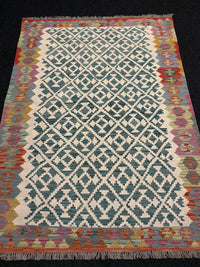 Handvävd Ull kelimmatta - 200 x 146 cm