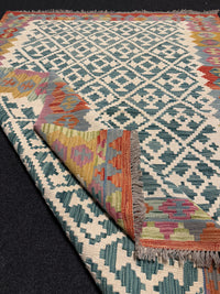Handvävd Ull kelimmatta - 200 x 146 cm