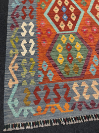 Handvävd Ull kelimmatta - 194 x 130 cm