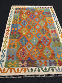 Handvävd Ull kelimmatta - 183 x 127 cm