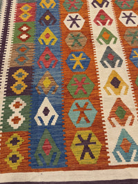 Handvävd Ull kelimmatta - 242 x 176 cm