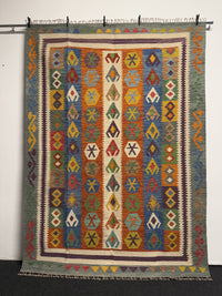 Handvävd Ull kelimmatta - 242 x 176 cm