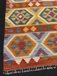 Handvävd Ull kelimmatta - 180 x 120 cm