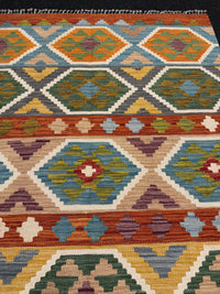 Handvävd Ull kelimmatta - 180 x 120 cm