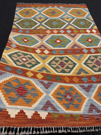 Handvävd Ull kelimmatta - 180 x 120 cm