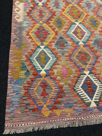 Handvävd Ull kelimmatta - 201 x 146 cm