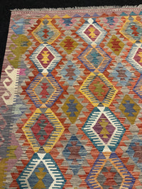 Handvävd Ull kelimmatta - 201 x 146 cm