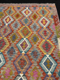 Handvävd Ull kelimmatta - 201 x 146 cm