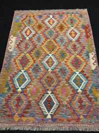 Handvävd Ull kelimmatta - 201 x 146 cm