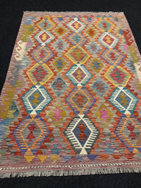 Handvävd Ull kelimmatta - 201 x 146 cm