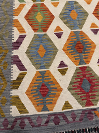 Handvävd Ull kelimmatta - 183 x 123 cm