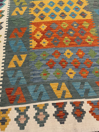 Handvävd Ull kelimmatta - 180 x 124 cm