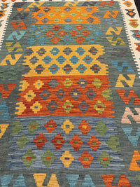 Handvävd Ull kelimmatta - 180 x 124 cm