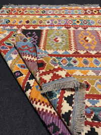 Handvävd Ull kelimmatta - 168 x 125 cm