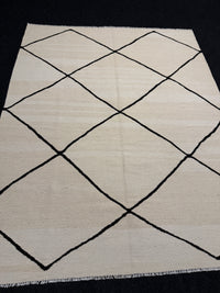 Handvävd Ull kelimmatta - 200 x 161 cm