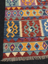 Handvävd Ull kelimmatta - 177 x 129 cm