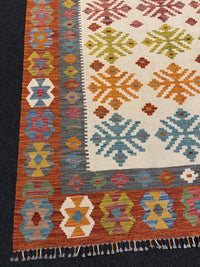 Handvävd Ull kelimmatta - 200 x 147 cm