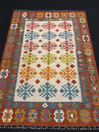 Handvävd Ull kelimmatta - 200 x 147 cm