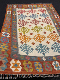 Handvävd Ull kelimmatta - 200 x 147 cm