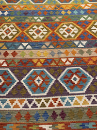 Handvävd Ull kelimmatta - 201 x 148 cm