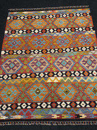 Handvävd Ull kelimmatta - 191 x 157 cm