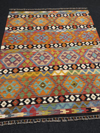 Handvävd Ull kelimmatta - 191 x 157 cm