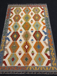 Handvävd Ull kelimmatta - 190 x 125 cm