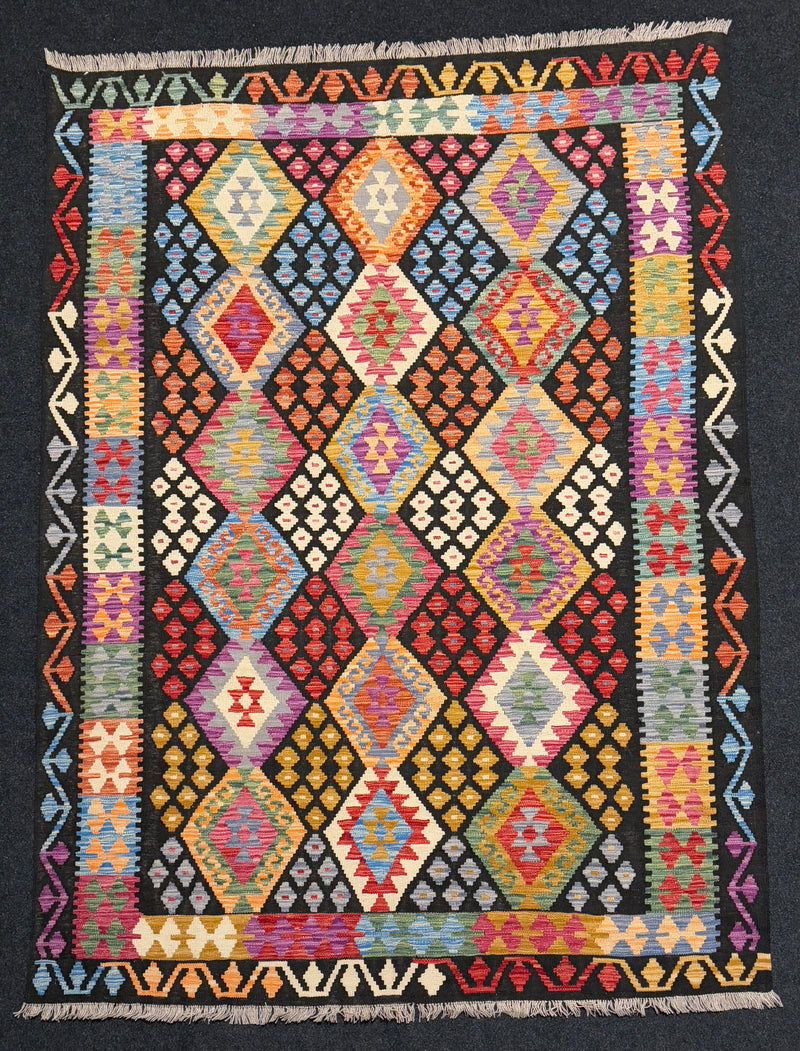 Handvävd Ull kelimmatta - 234 x 172 cm