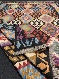 Handvävd Ull kelimmatta - 234 x 172 cm