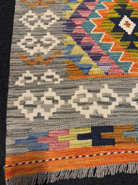 Handvävd Ull kelimmatta - 120 x 83 cm