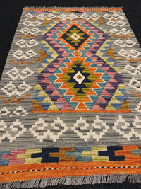 Handvävd Ull kelimmatta - 120 x 83 cm