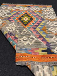 Handvävd Ull kelimmatta - 120 x 83 cm