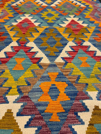 Handvävd Ull kelimmatta - 127 x 78 cm