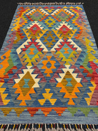 Handvävd Ull kelimmatta - 127 x 78 cm