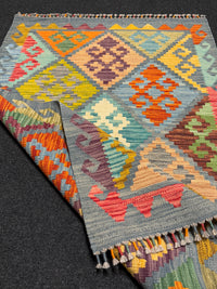 Handvävd Ull kelimmatta - 125 x 82 cm