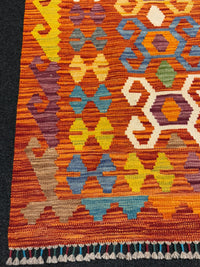 Handvävd Ull kelimmatta - 123 x 80 cm