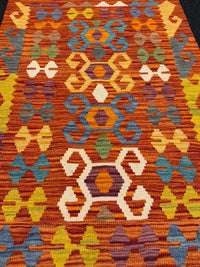 Handvävd Ull kelimmatta - 123 x 80 cm