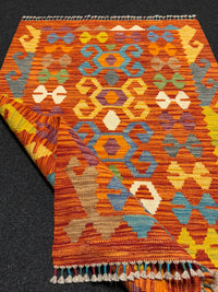 Handvävd Ull kelimmatta - 123 x 80 cm