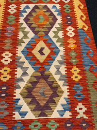 Handvävd Ull kelimmatta - 128 x 80 cm