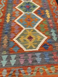 Handvävd Ull kelimmatta - 190 x 84 cm