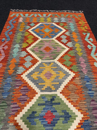 Handvävd Ull kelimmatta - 190 x 84 cm