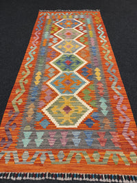 Handvävd Ull kelimmatta - 190 x 84 cm