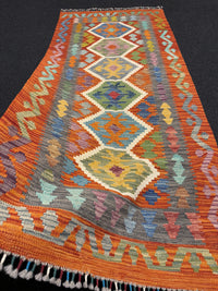 Handvävd Ull kelimmatta - 190 x 84 cm